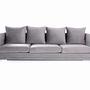 Malmo Sofa 3-Sitzer Grau 0