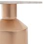 Amira White Marble Top Gold Base Beistelltisch
 3