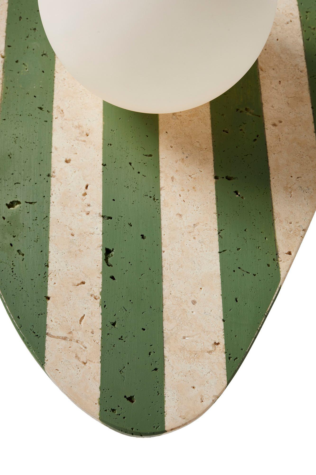 Traver Wall Lamp Travertine Green 5