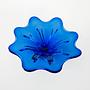 Cobalt-Flower bowl Blue 1970s 5