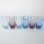 Glass Set Multicolored 1980s 3