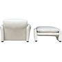Vintage Maralunga Lounge Chair & Ottoman V. Magistretti Grau 5