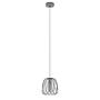 Pendant lamp Floresta I smoked glass black 1