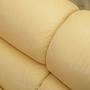 Sofa Leder Creme 1960er Jahre 14