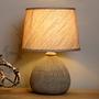 Ramzi Tischleuchte Keramik Beige 0