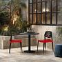 Flecharo Dining chair Plastic Black Red 2
