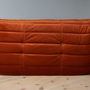 Togo Lounge Set 3-piece Velvet Amber-Orange 5
