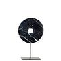 Plate on stand marble black 0