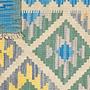 Kilim Gashgai Teppich Wolle Blau 4
