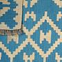 Kilim Gashgai Teppich Blau 4