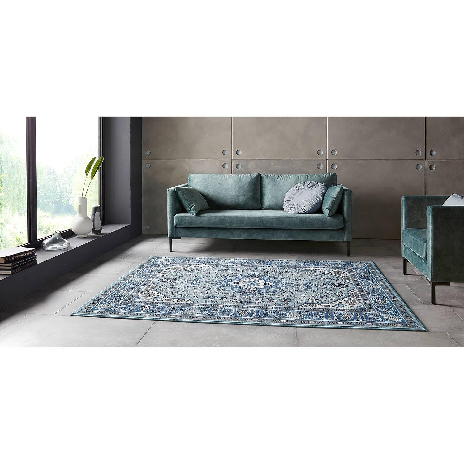 Läufer Skazar Isfahan Himmelblau 2