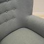 Armchair Textile Wood Grey 10