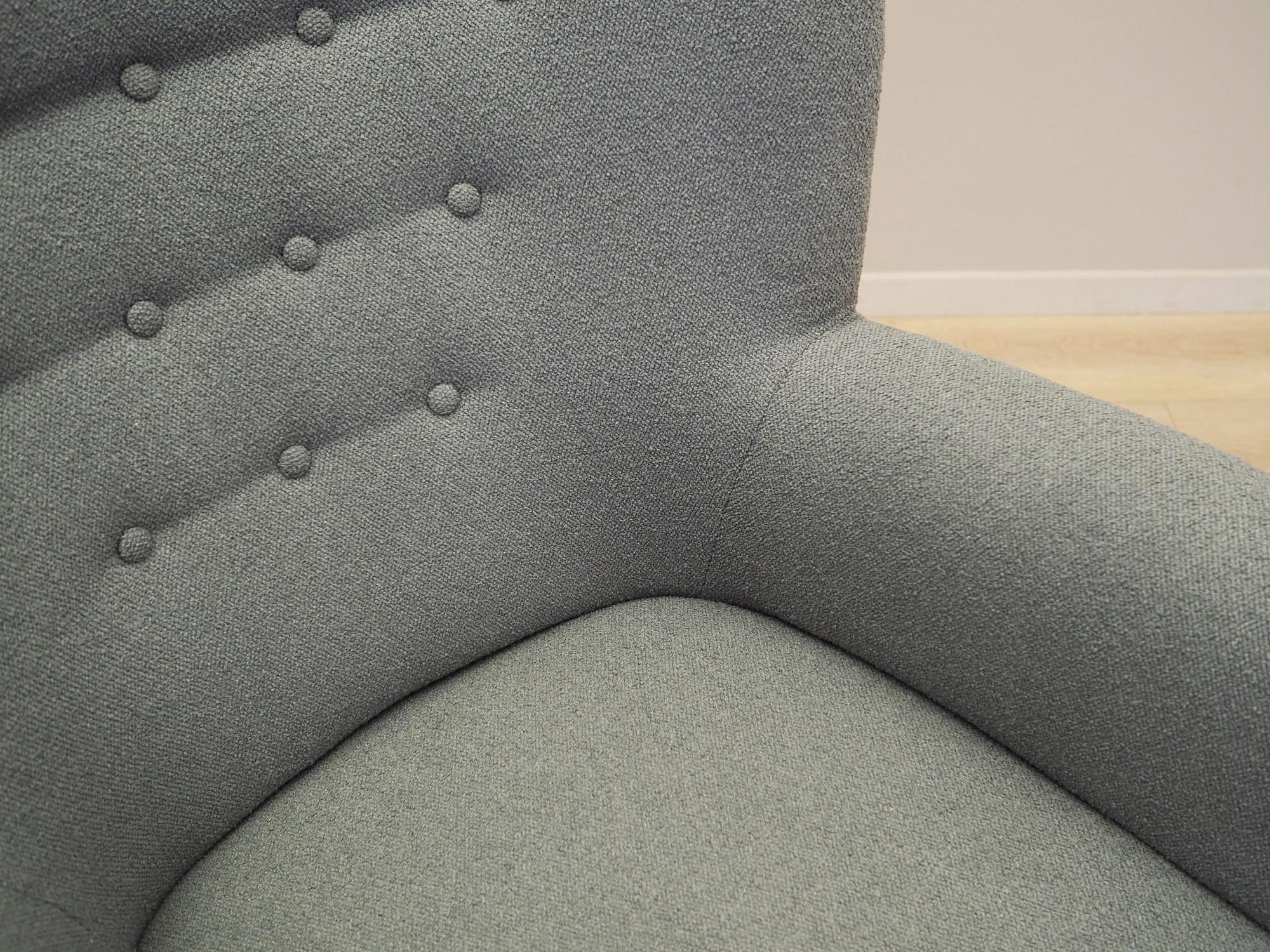 Armchair Textile Wood Grey 10