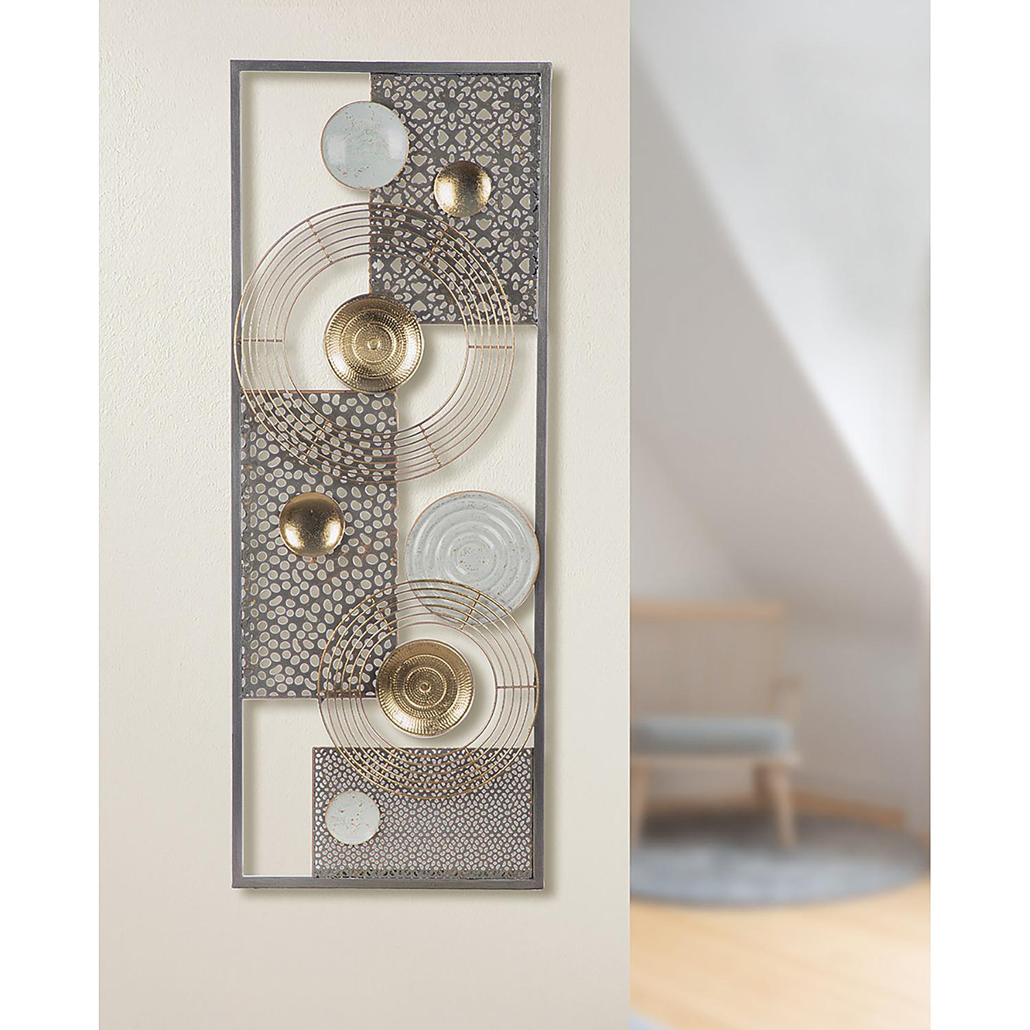 Wandrelief Marrakesch Gold / Grau / Weiß Eisen 2