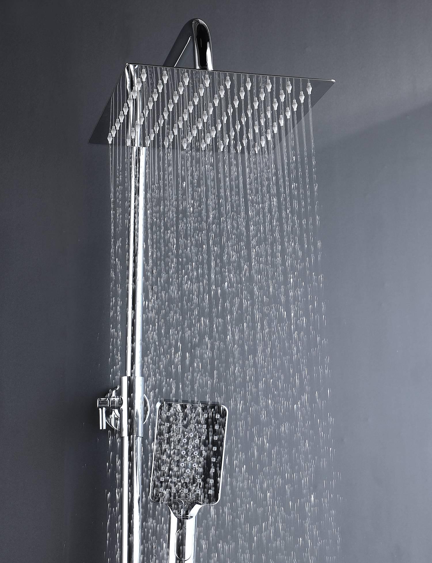 Shower system Bayala Square Silver 4