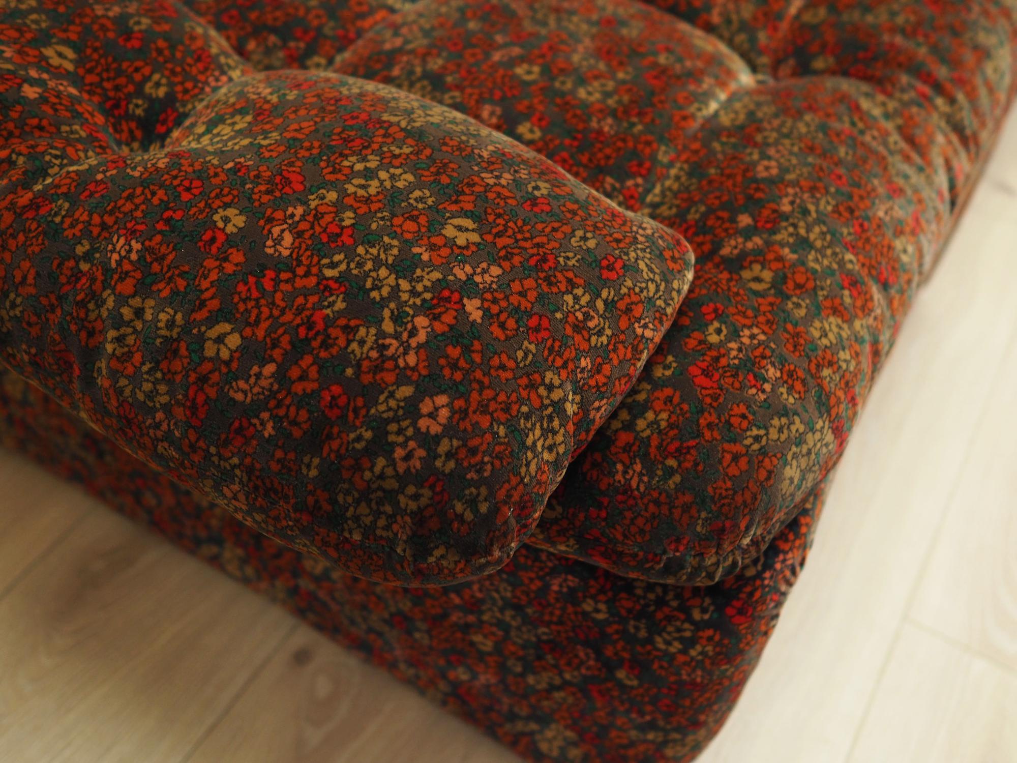 Modulsofa Samt 1960er Jahre 7