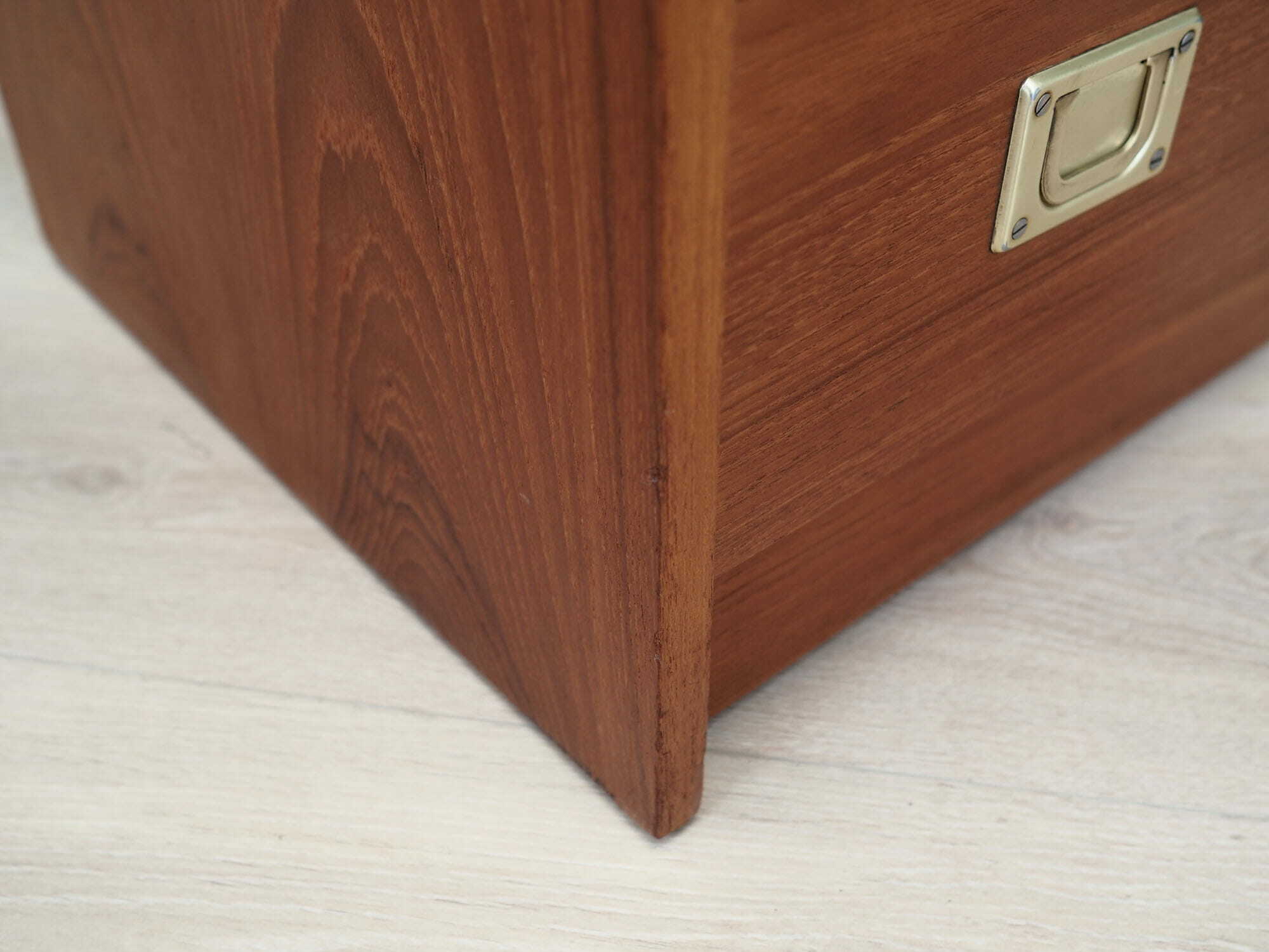 Vintage Kommode Kirschbaumholz Braun 1970er Jahre 6