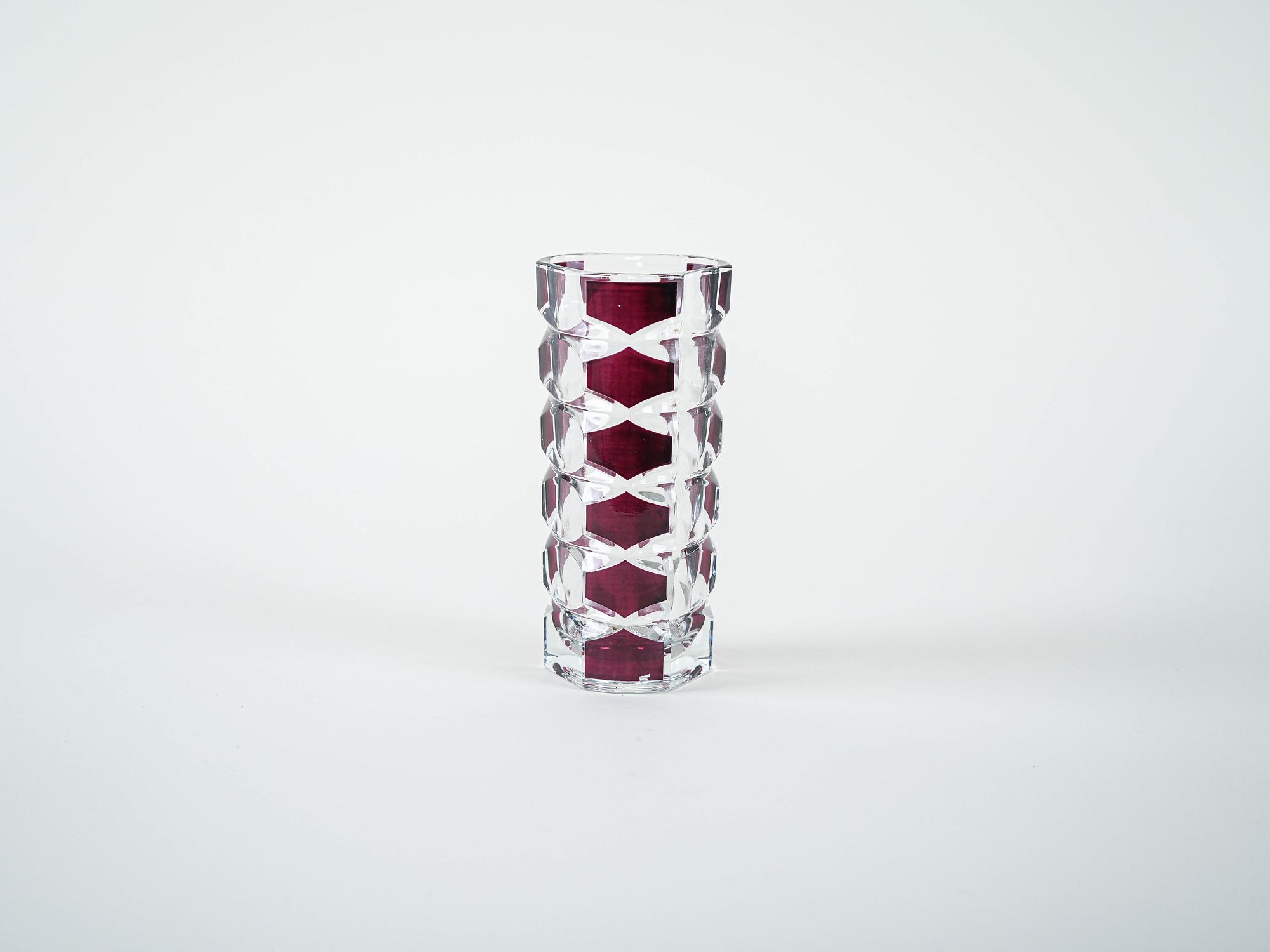 Glass Vase Windsor 1970s 2