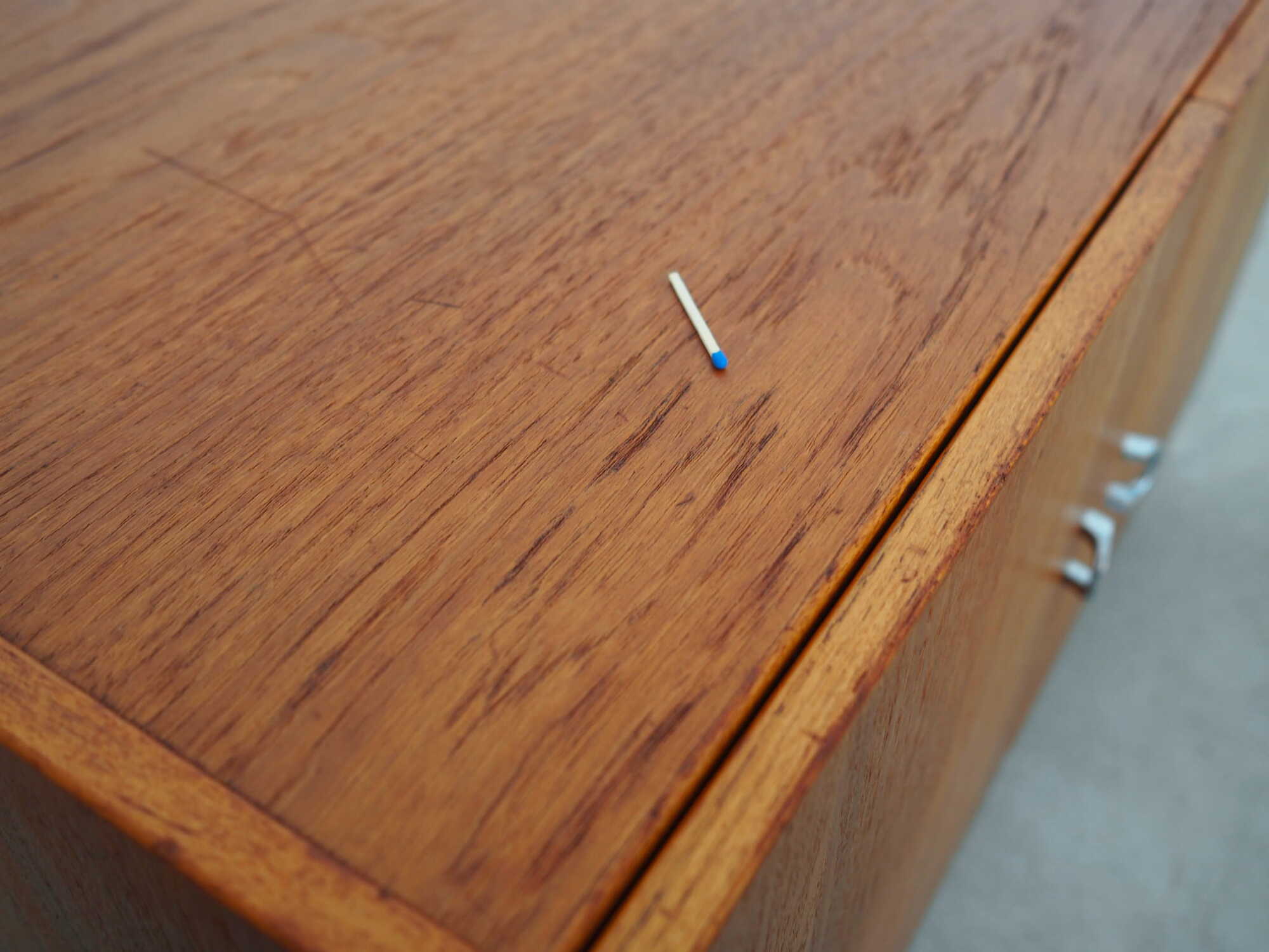 Vintage Schrank Teakholz Braun 1970er Jahre 7