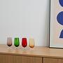 Glass Set Multicolored 1970s 1