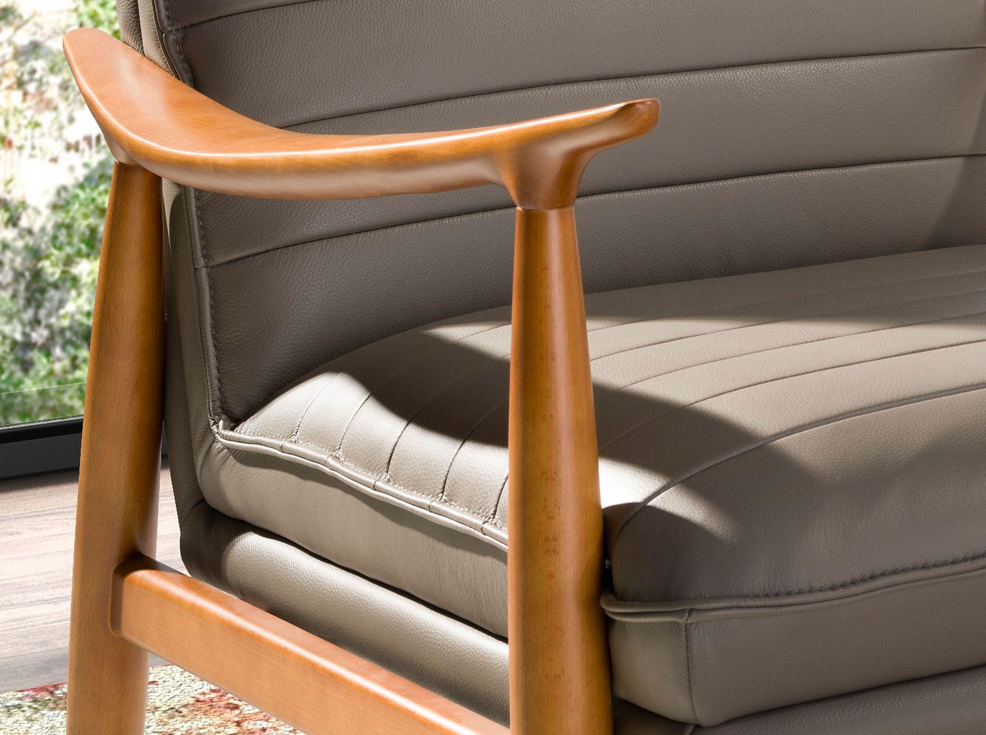 Dunkelgrauer Ledersessel 5130 4