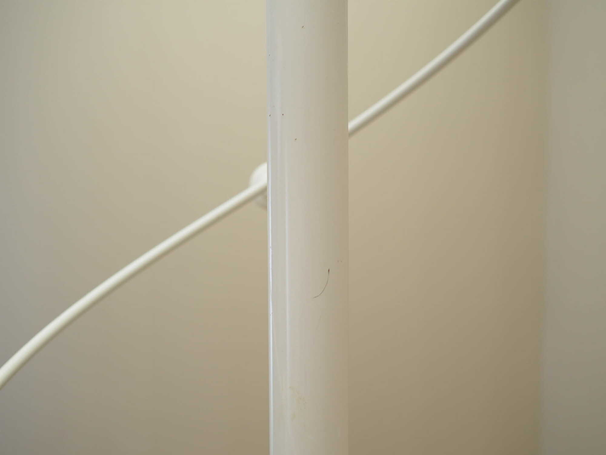 Vintage coat rack metal white 1970s 6
