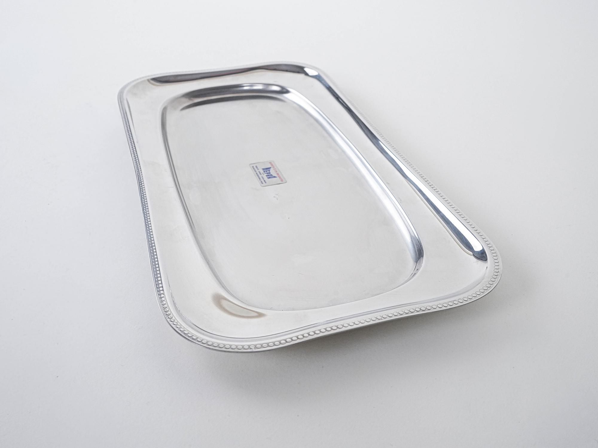 Stahltablett SIlber 4