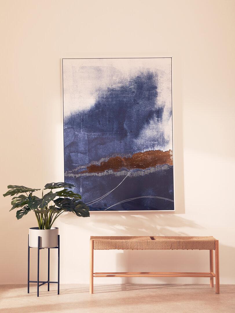 Trosa Groß Weiß Schwarz Standblumentopf
 1