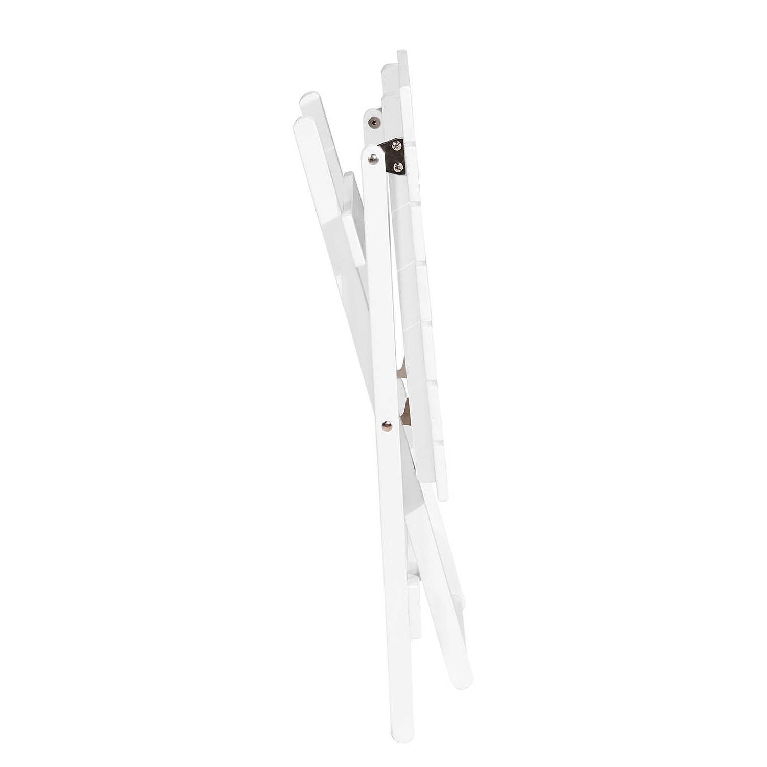 Mini garden table LODGE Acacia Semi-solid White 4