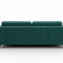 Pablo Sofa 3-Sitzer Textil Petrol-Grün 3