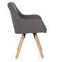 Scandi Soft Dining Chair Swivel Dark Grey 6