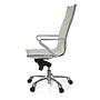 PARIBA III Swivel office chair with casters Faux leather White 8