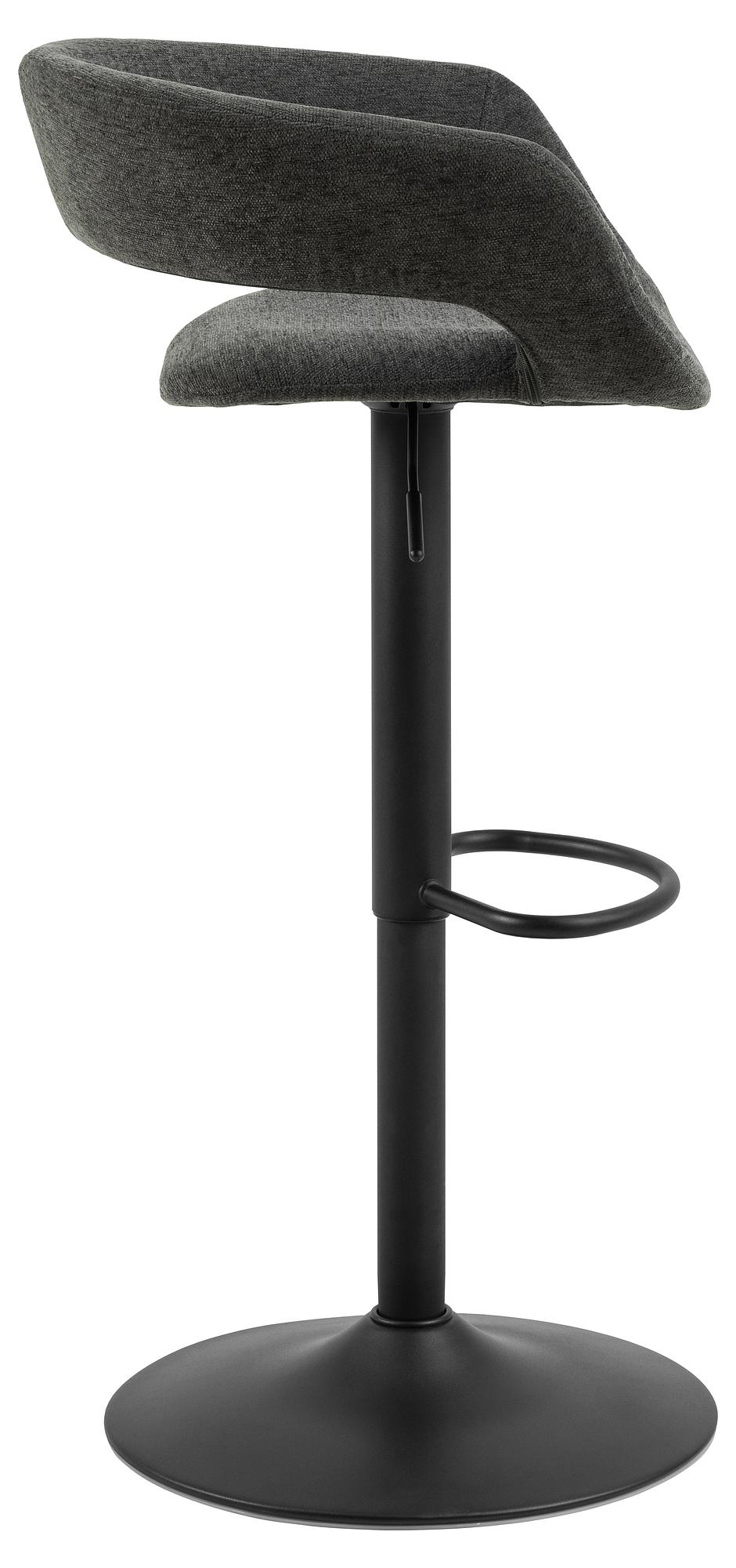 2x Sumaika Bar Stools Dark Grey 3