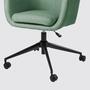 Bürodrehstuhl mit Armlehnen Mintgrau 5