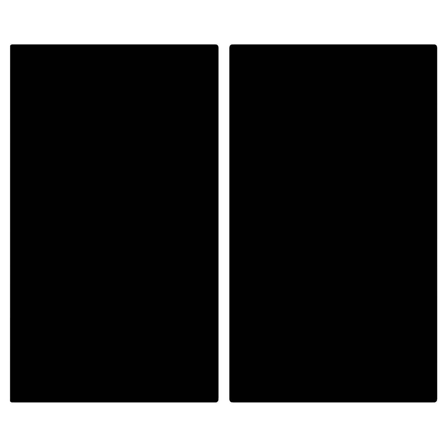 Herdabdeckplatte Caporio Sicherheitsglas Tiefschwarz 0