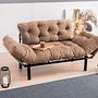 Nitta Sofa Bed 2-Seater Light Brown 2