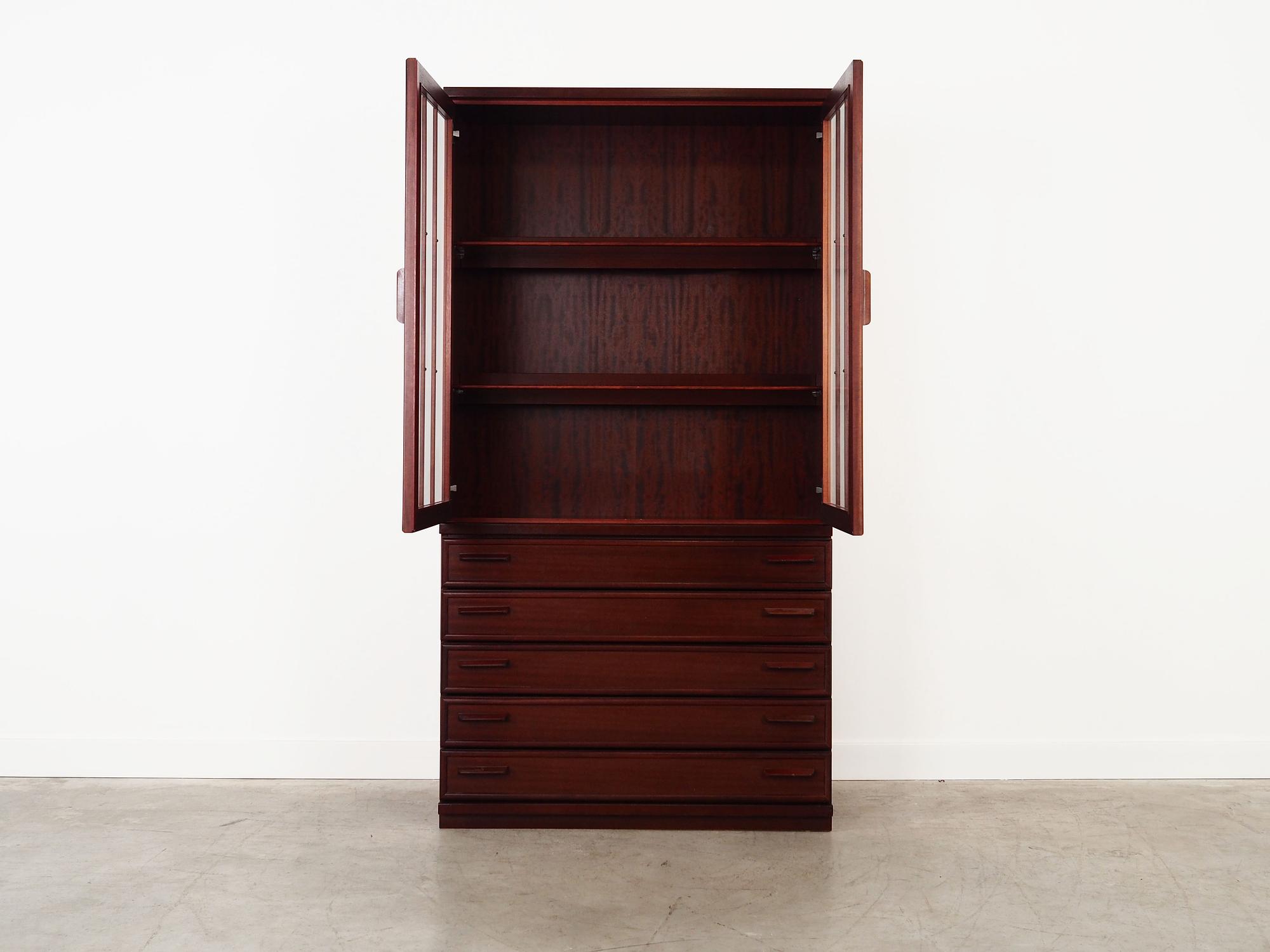 Mahogany showcase 1970 Jahre 3