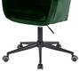 Bürostuhl Drehbar Samt Grün Schwarz 4