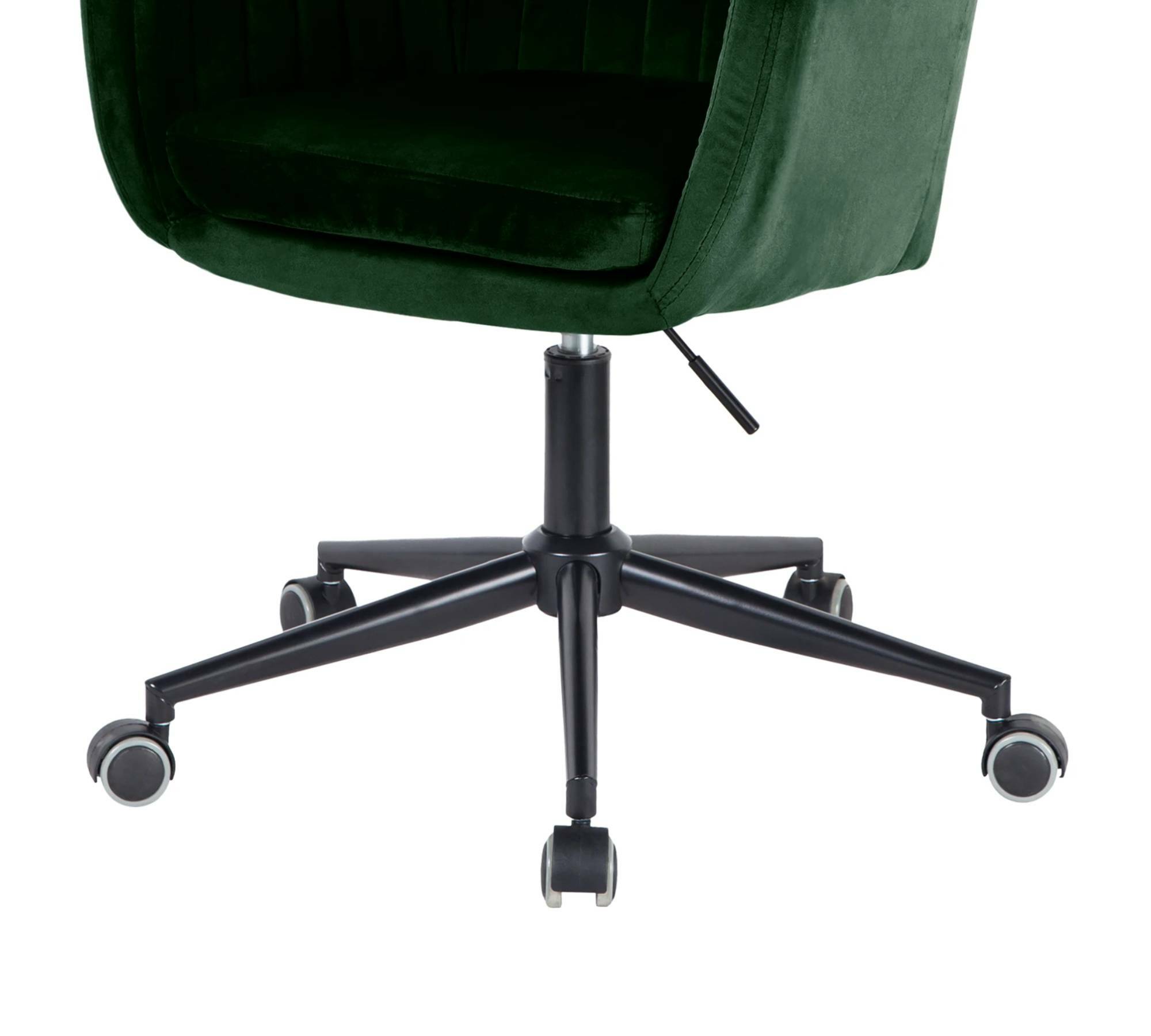 Bürostuhl Drehbar Samt Grün Schwarz 4