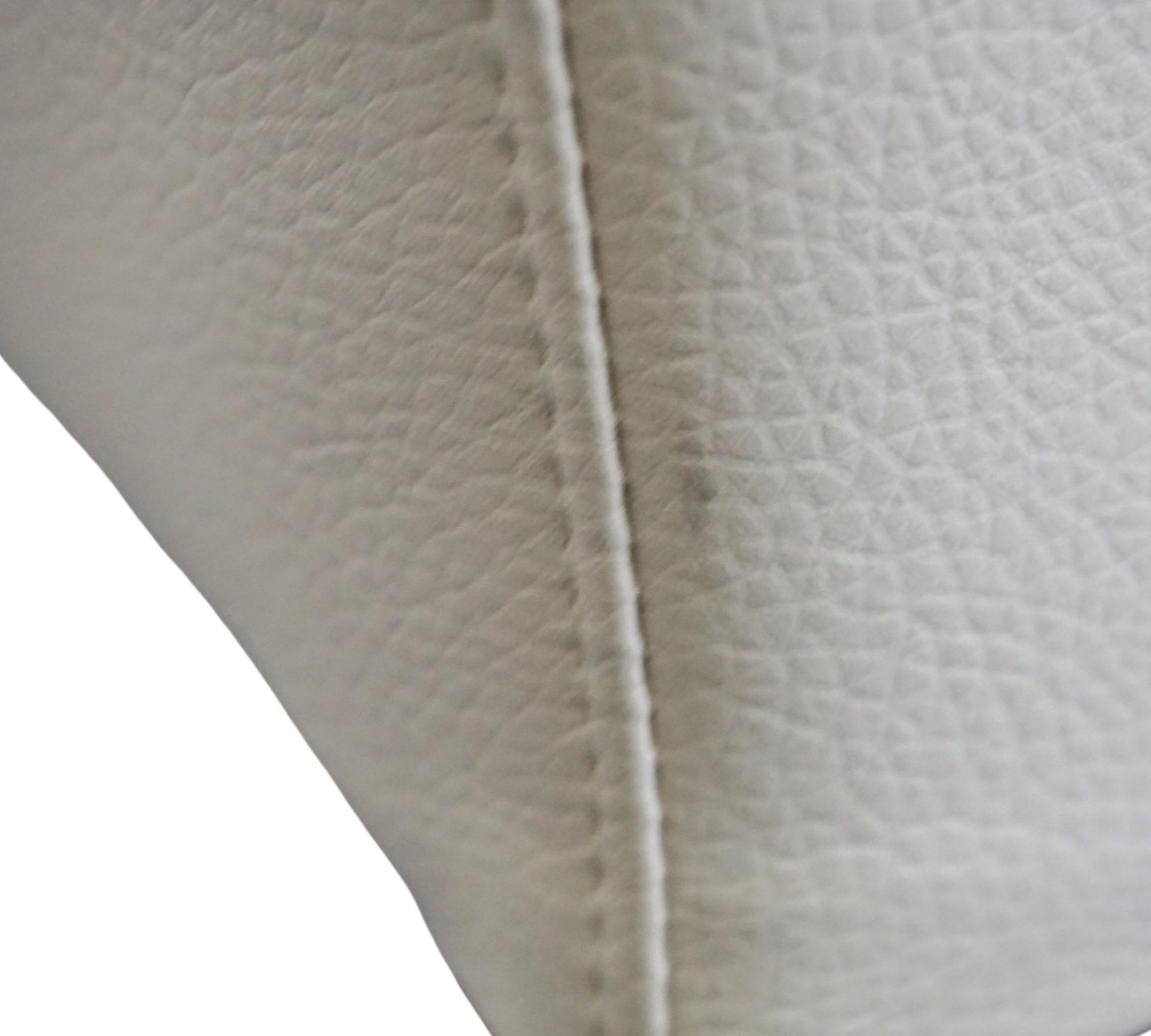 Anna Armchair Leather Beechwood White 7