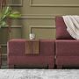 Fly Corner Sofa Right with 2 Ottomans Red 3