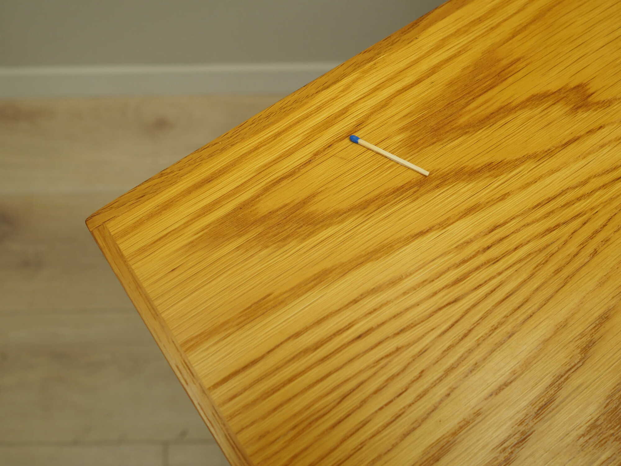 Vintage table ash wood brown 1960s 5