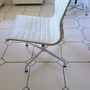 4x Aluminium Chair EA 101 Leder Weiß 1