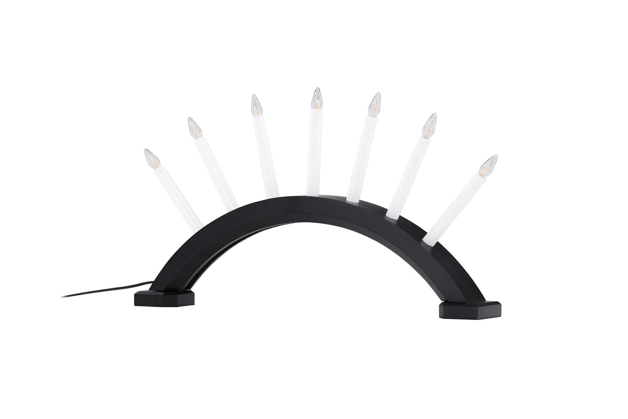 Kebnekaise Table lamp Pine wood Black White 1