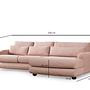 River corner sofa Right pink 9