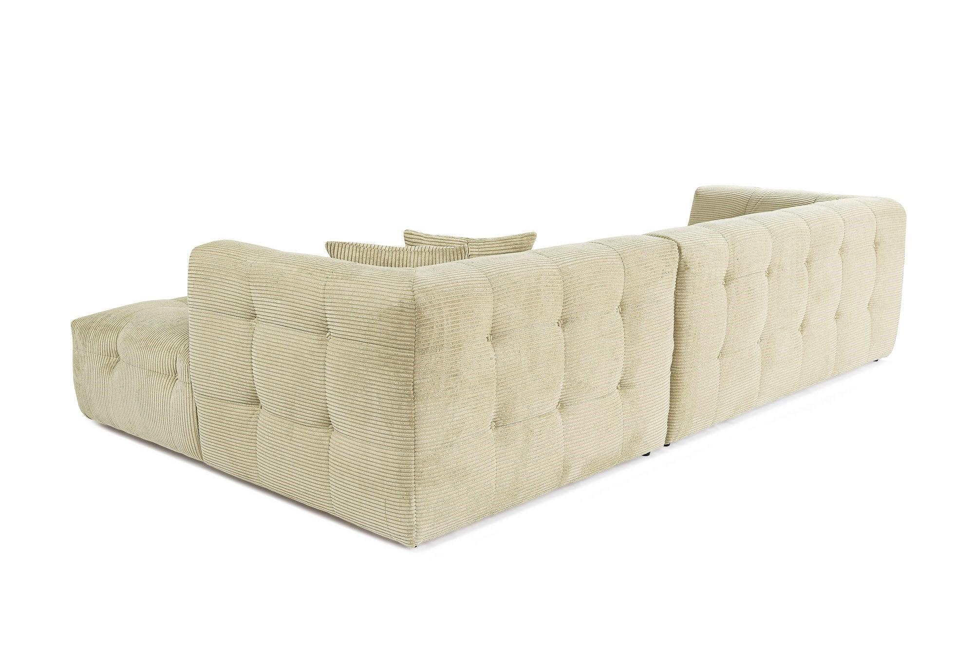Cady Sofa Chaise Longue Right Light Green 5