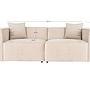 Lora 2-seater sofa cream 8
