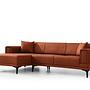 Horizon Ecksofa Links Rot 4