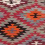 Vintage Kilim Teppich Wolle Mehrfarbig 1