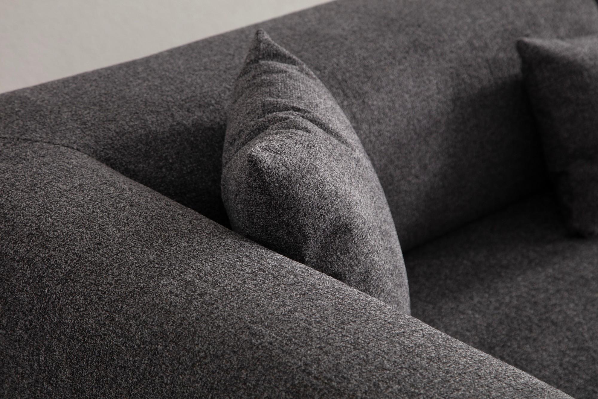 Gio 3-Sitzer Sofa Schwarzgrau 8